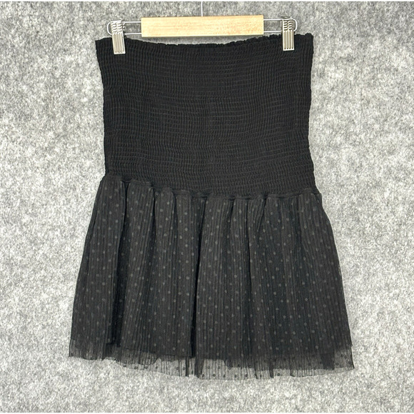 Peixoto Womens Scarlet Mini Skirt Size XL Tulle Swim Smocked Whimsigoth Festival - Picture 1 of 9